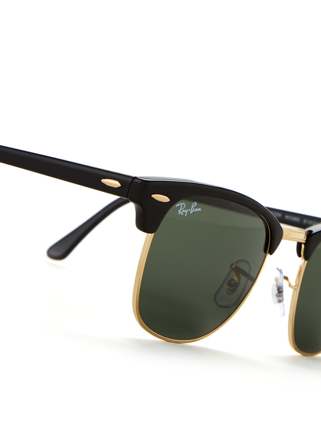 Ray-Ban Clubmaster Sunglasses - Ebony/Arista | very.co.uk