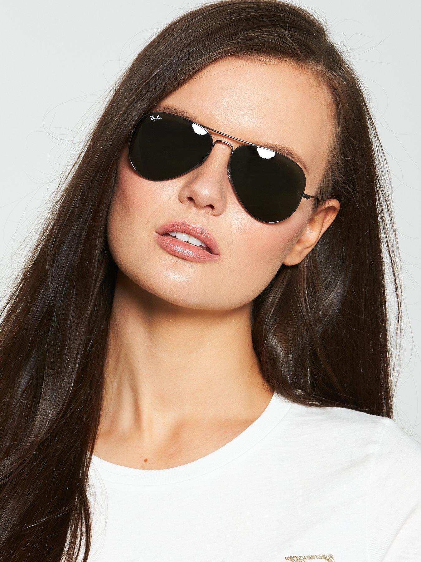 Ray-Ban Aviator Sunglasses - Gunmetal 