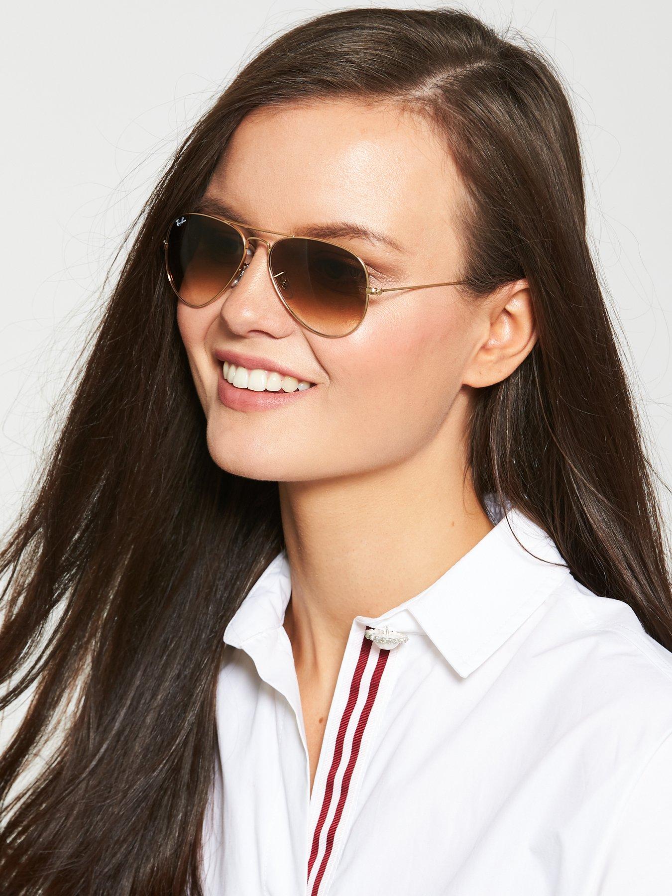 ray ban aviator gradient sunglasses