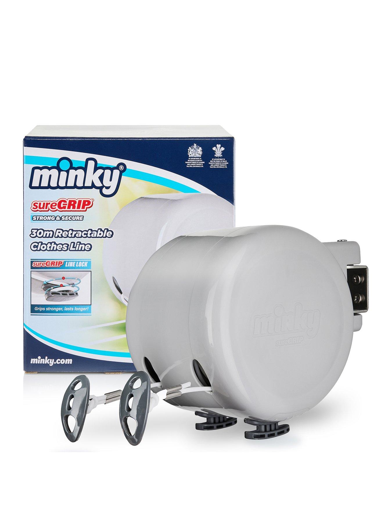 Product photograph of Minky Outdoor Retractable Reel Washing Line 30m from very.co.uk