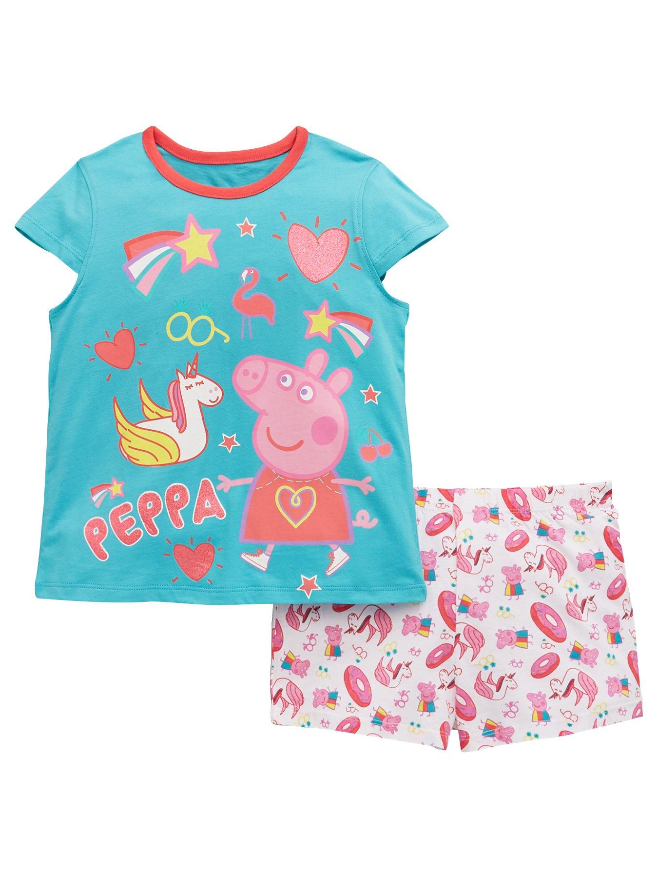 View All Kids Nightwear Www Very Co Uk - peppa pig girls shorty pyjamas multi