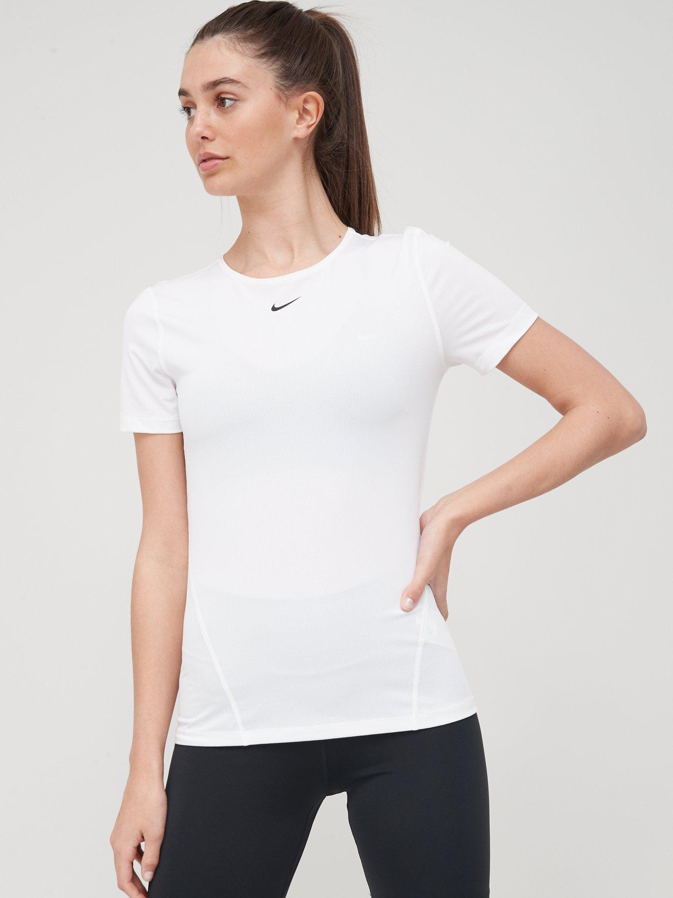 nike pro top ss all over mesh