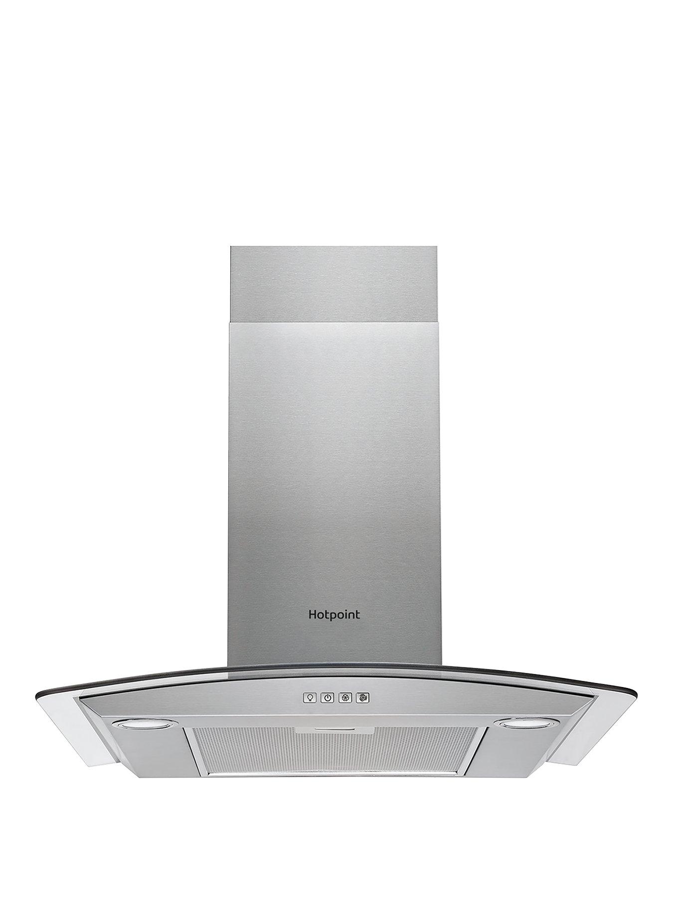 Stainless steel cooker on sale hood 60cm