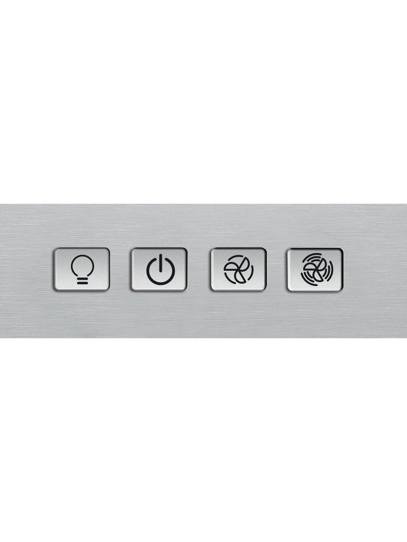 Image 5 of 5 of Hotpoint PHGC6.4FLMX 60cm Curved Glass Cooker Hood - Stainless Steel