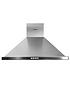 image of hotpoint-phpn65flmx-60cmnbspwide-pyramid-cooker-hood-stainless-steel