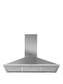 Hotpoint Phpn9.5Flmx 90Cm Pyramid Cooker Hood – Stainless Steel
