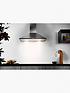  image of hotpoint-phpn95flmx-90cmnbspwide-pyramid-cooker-hood-stainless-steel