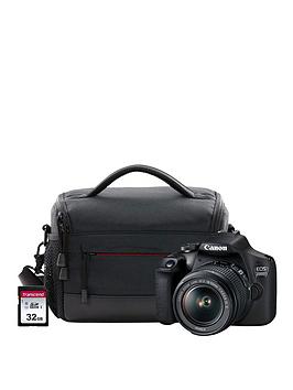Canon Eos 2000D Dslr Camera Kit Inc Ef-S 18-55Mm Is Lens, 16Gb Sd Memory Card And Cb-Es100 Protective Case