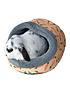 image of rosewood-carrot-plush-hooded-animal-bed--small