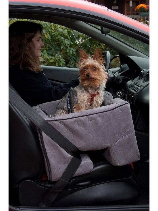 stillFront image of pet-gear-charcoal-car-booster