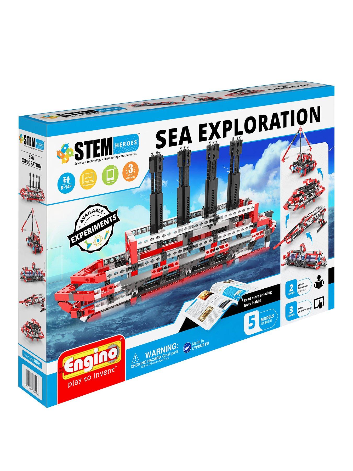 Engino STEM SPACE EXPLORATION SET Build 5 Models LANDING POD Space Shuttle