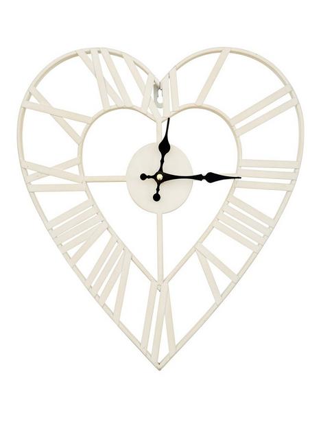 metal-heart-shape-wall-clock