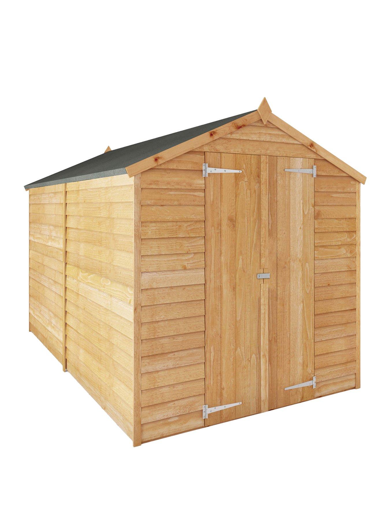 Product photograph of Mercia 10 X 6ft Overlap Apex Windowless Shed from very.co.uk