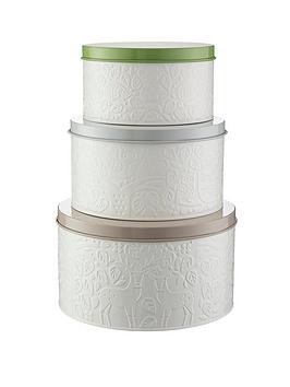 Product photograph of Mason Cash In The Forest Ndash Set Of 3 Cake Tins from very.co.uk