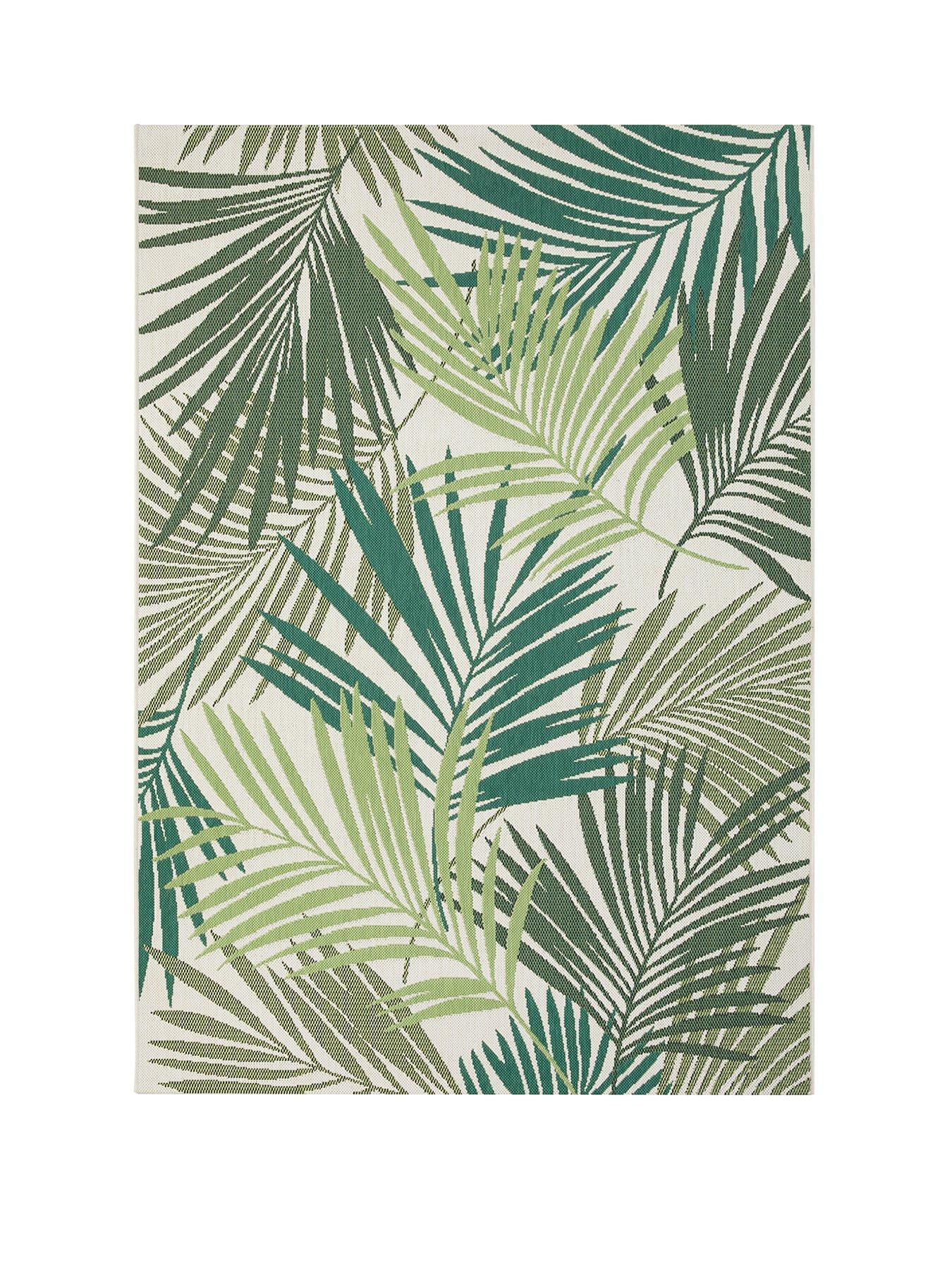 Product photograph of Botanical Flatweave Rug from very.co.uk