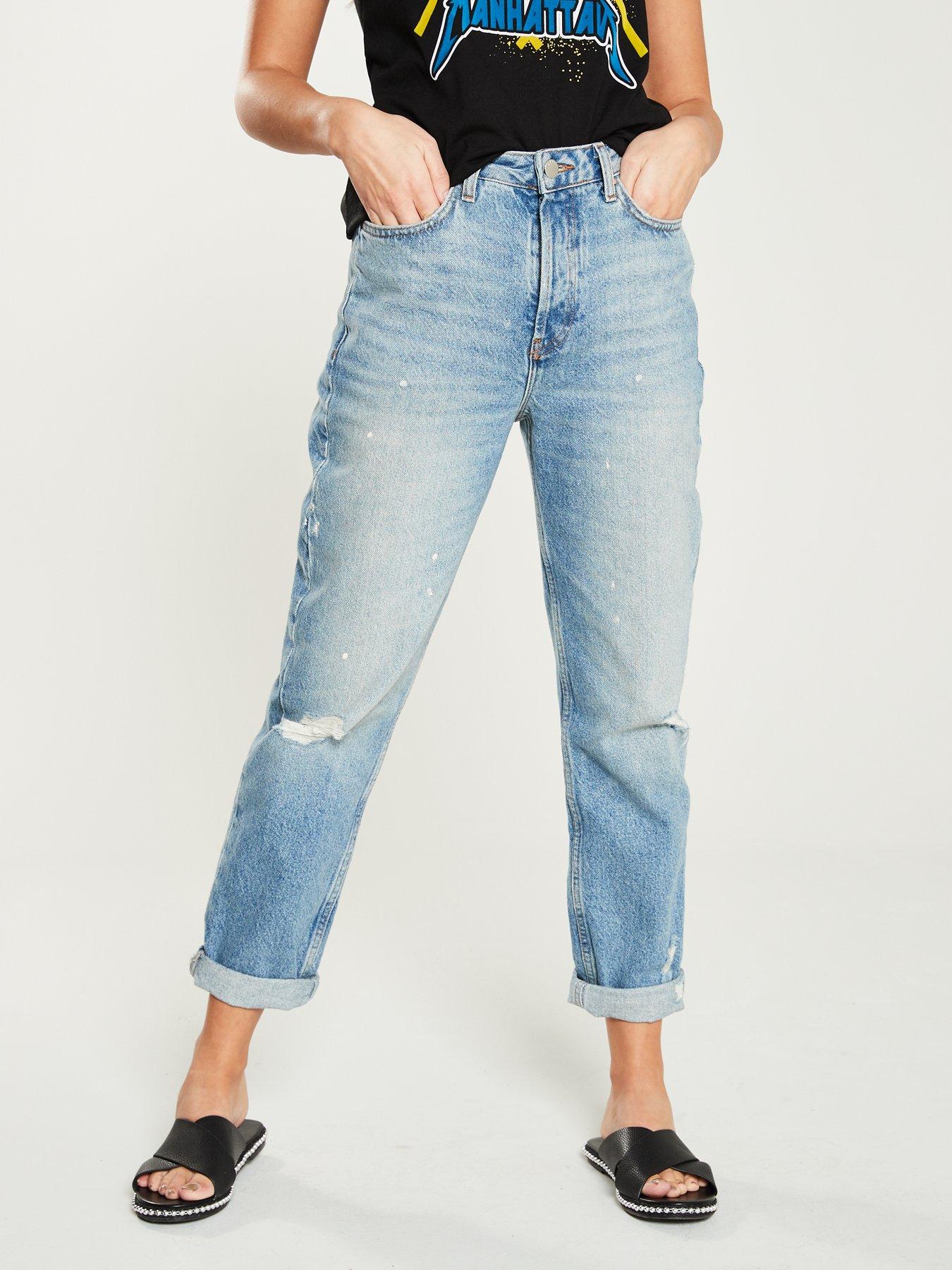 high waisted vintage mom jeans