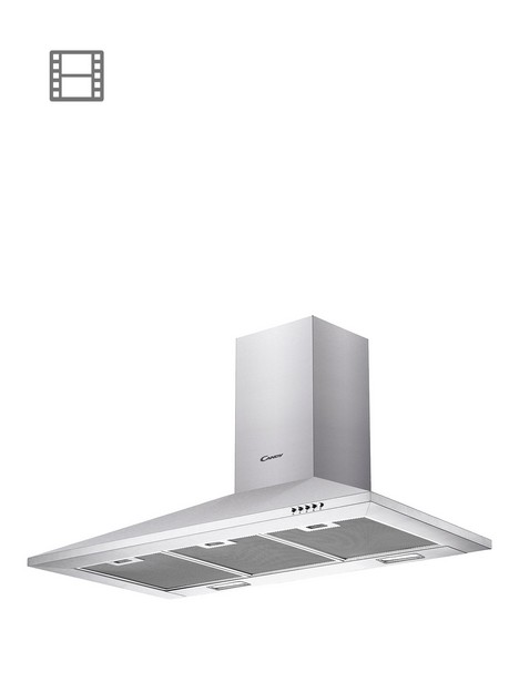 candy-cce1191x-90cm-chimney-hood-with-optional-installation-stainless-steel