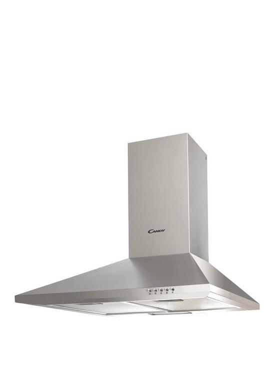 front image of candy-cce1161x-60cm-wide-chimney-hood-stainless-steel