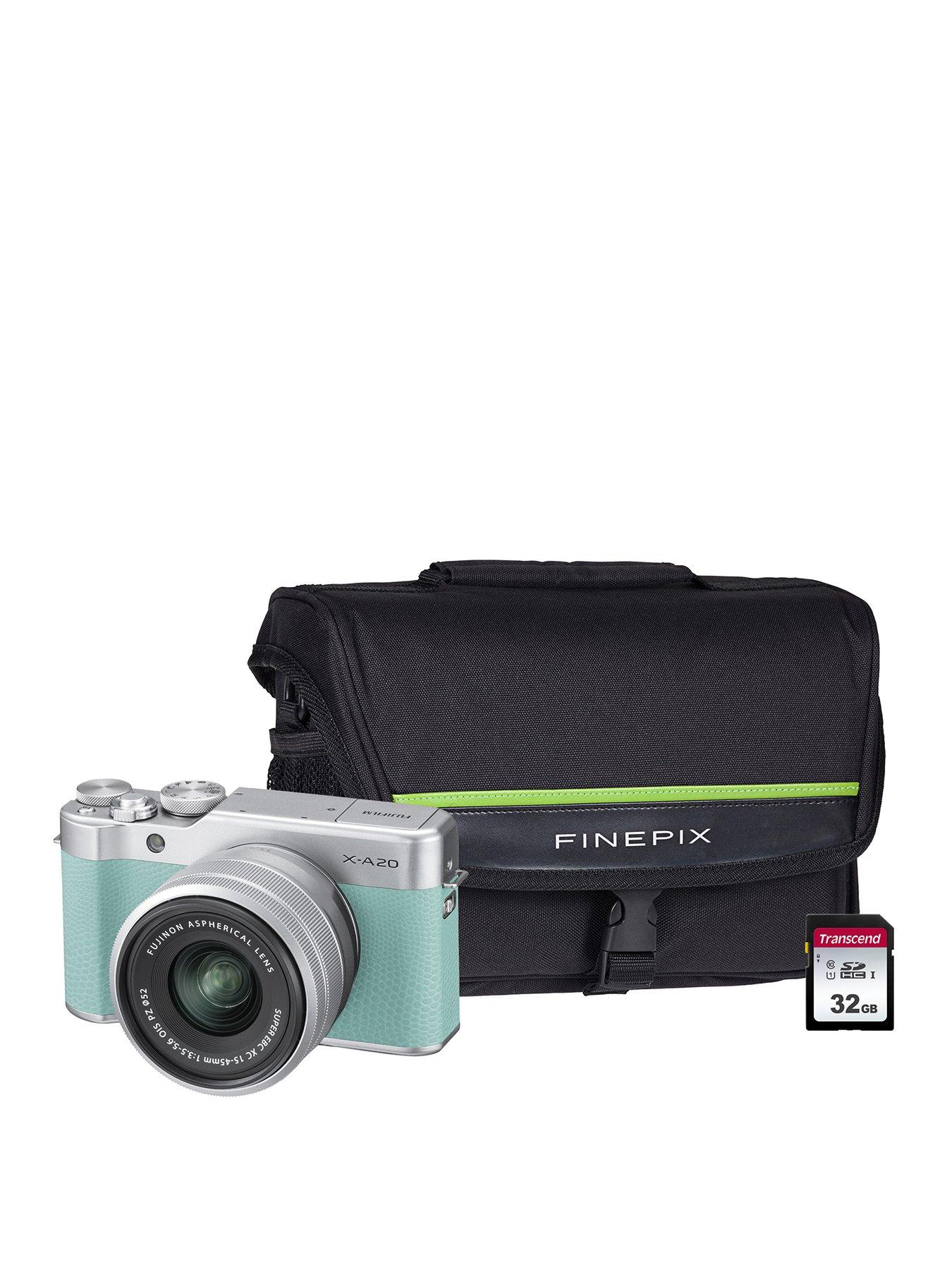Fujifilm X-A20 Camera With Xc 15-45Mm Silver Lens Kit And Optional Bundle – Mint Green – Camera Only