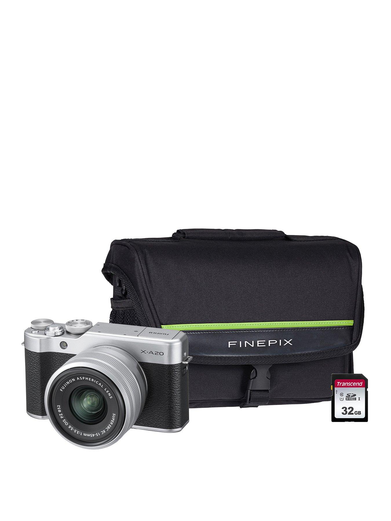 Fujifilm X-A20 Camera Xc With 15-45Mm Silver Lens Kit And Optional Bundle - Silver - Camera Only