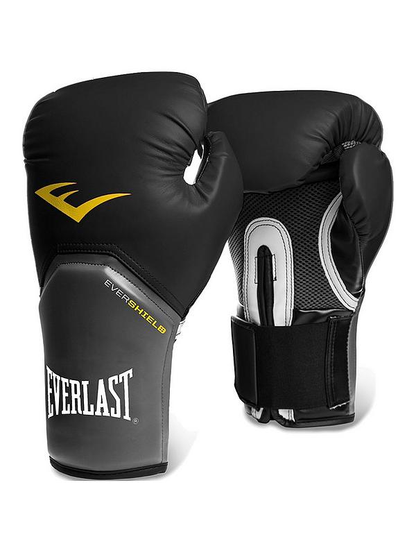 Everlast Pro Style Elite Workout Training Boxing Gloves Size 12 Ounces Black 