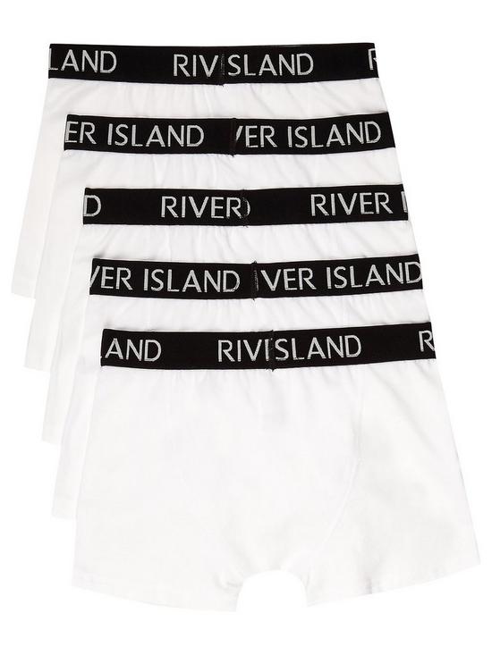 back image of river-island-boys-white-colour-ri-boxers-multipack