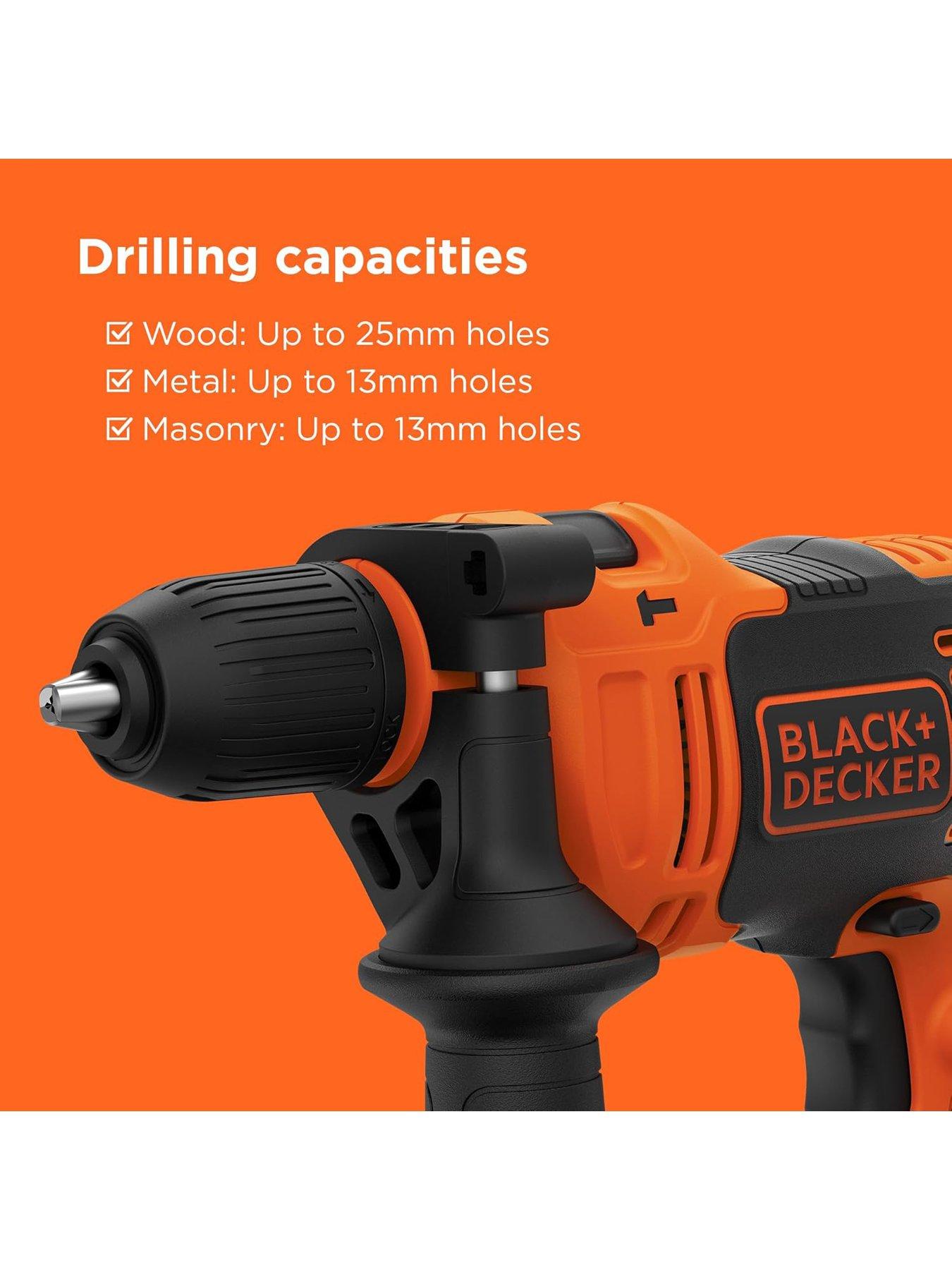 Image 3 of 8 of Black & Decker 710W Corded Hammer Drill BEH710K-GB