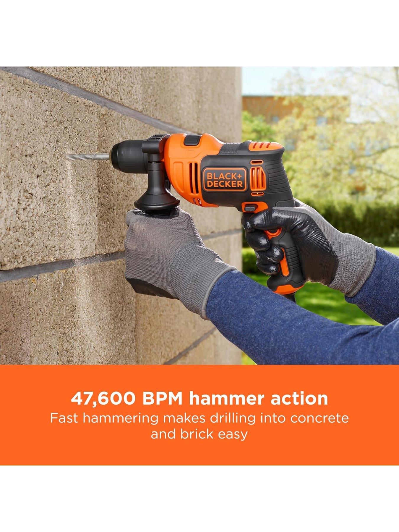 Image 5 of 8 of Black & Decker 710W Corded Hammer Drill BEH710K-GB