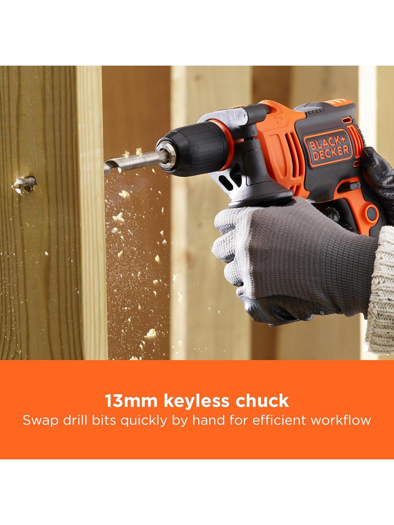 Image 6 of 8 of Black & Decker 710W Corded Hammer Drill BEH710K-GB