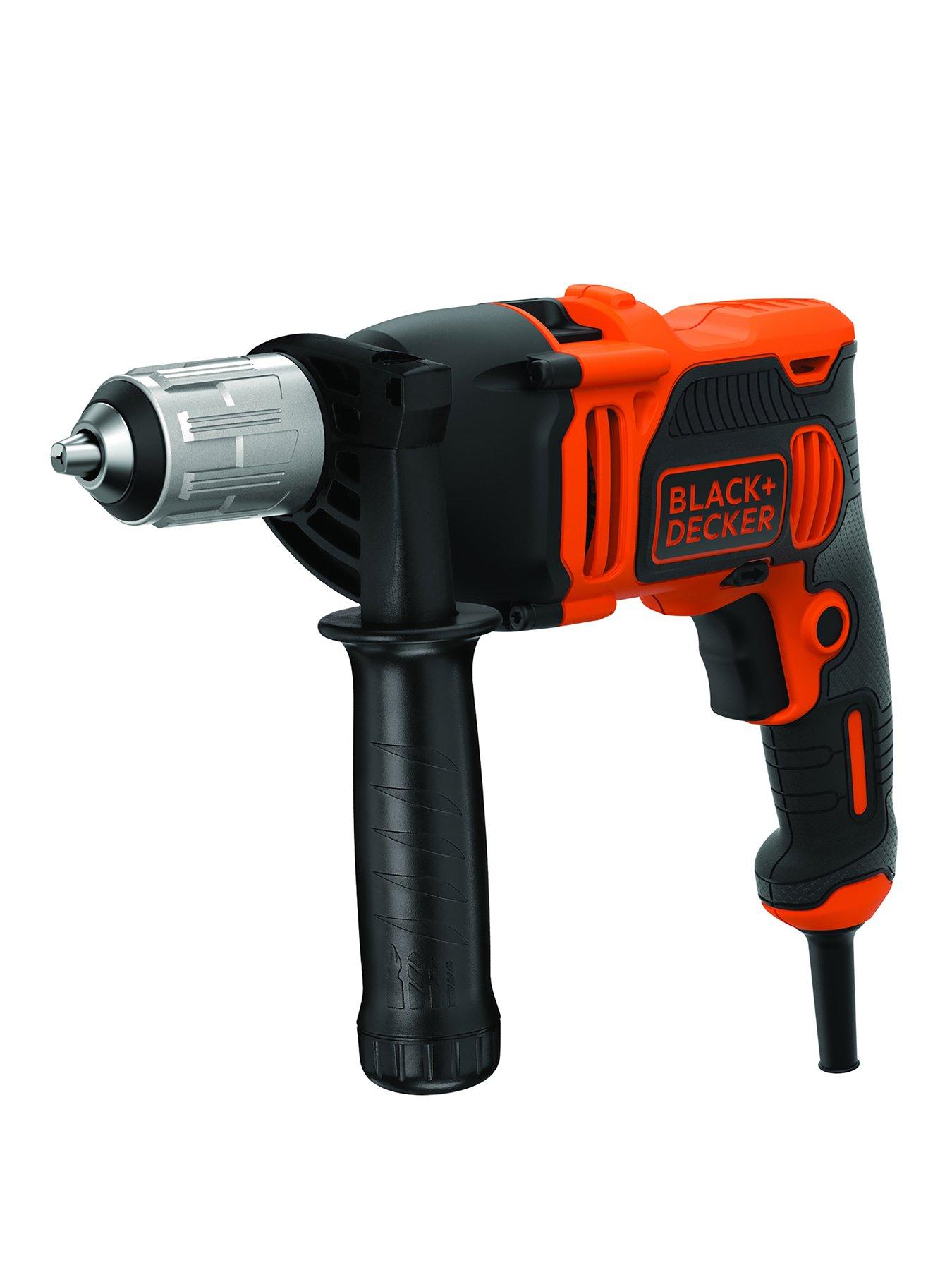 Product photograph of Black Decker 850w Corded Hammer Drill And Kitbox from very.co.uk