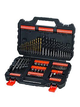 Product photograph of Black Decker 109 Piece Drilling And Screwdriving Set A7200-xj from very.co.uk