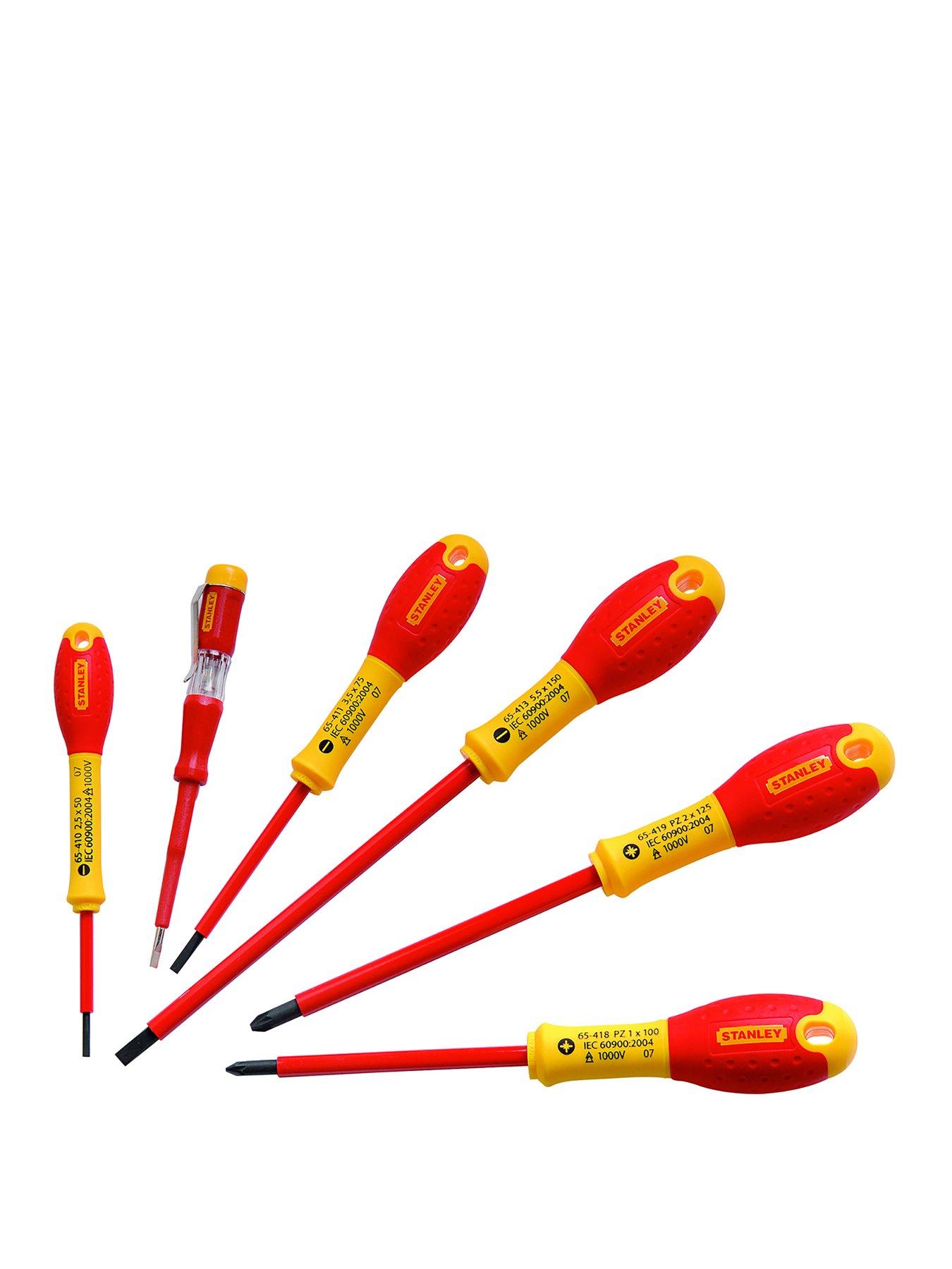 Product photograph of Stanley Fatmax Fully Insulated 6pc Screwdriver Set from very.co.uk