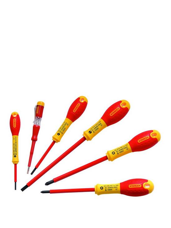 front image of stanley-fatmax-fully-insulated-6pc-screwdriver-set