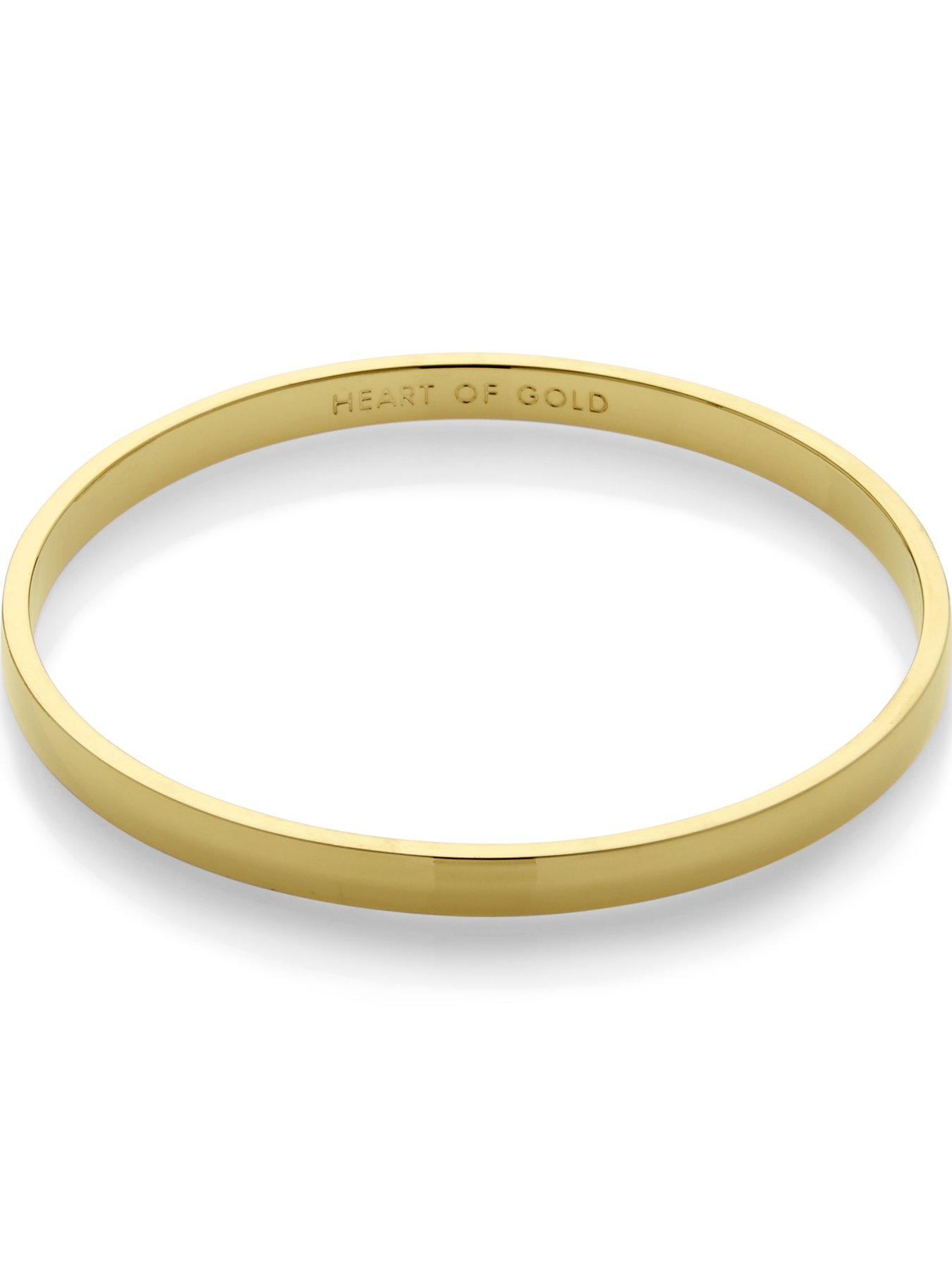 kate spade new york Bracelet, 12k Gold-Plated Heart of Gold Idiom