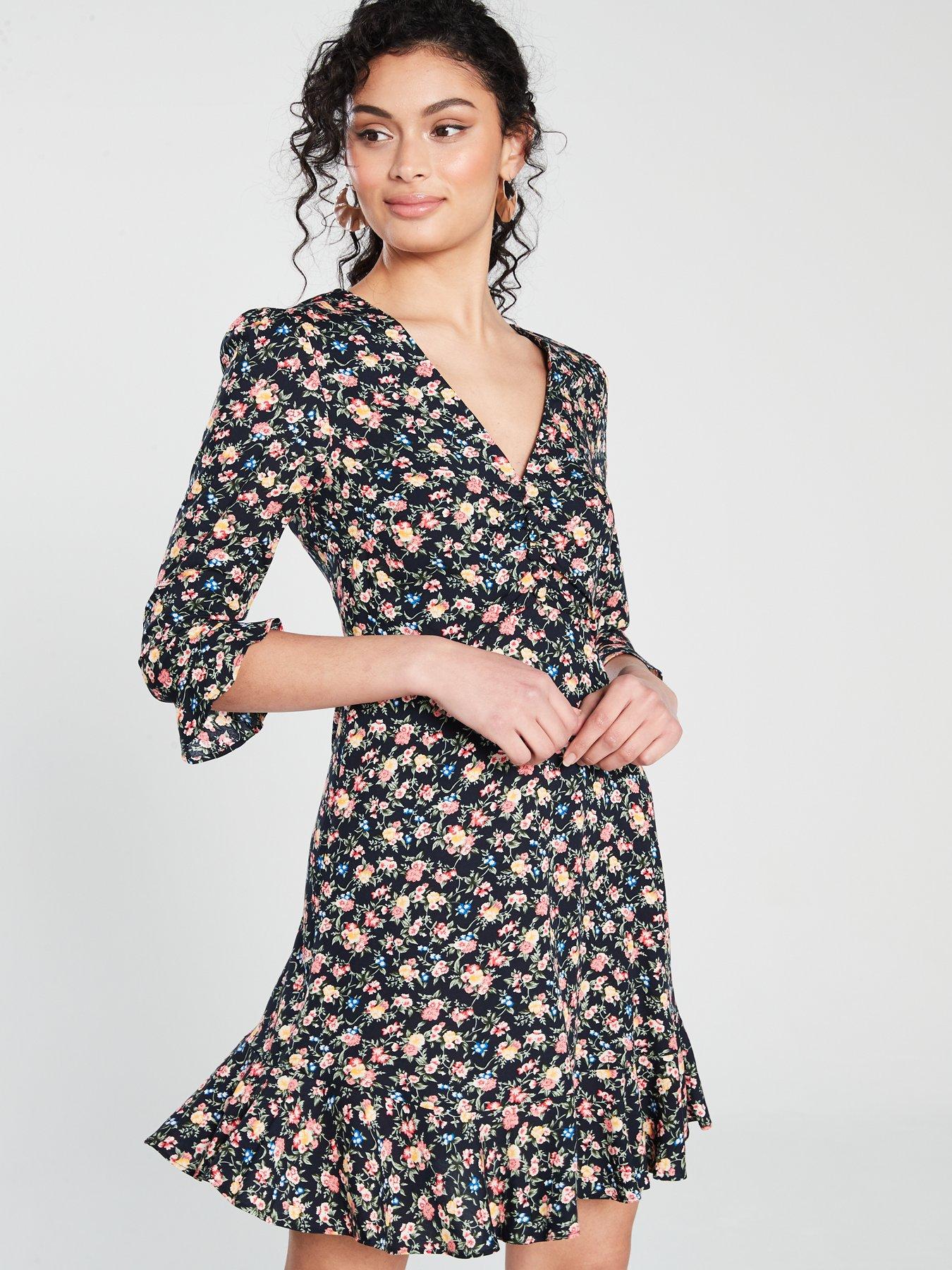 oasis ditsy floral skater dress