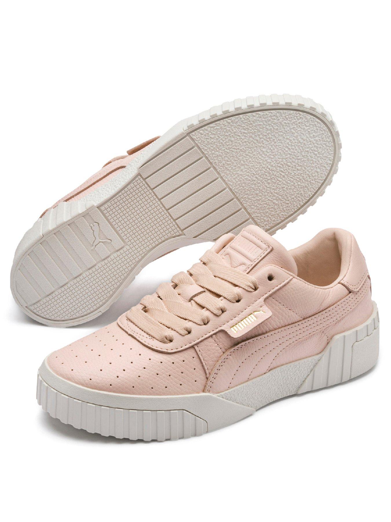 pink and white puma cali