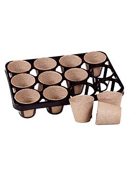 Product photograph of Skeleton Tray And 36 Bio Pots For Growing On from very.co.uk