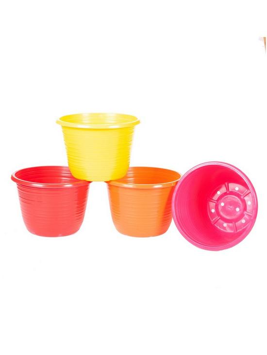 collection image of set-of-4-bellagio-coloured-10-inch-planters
