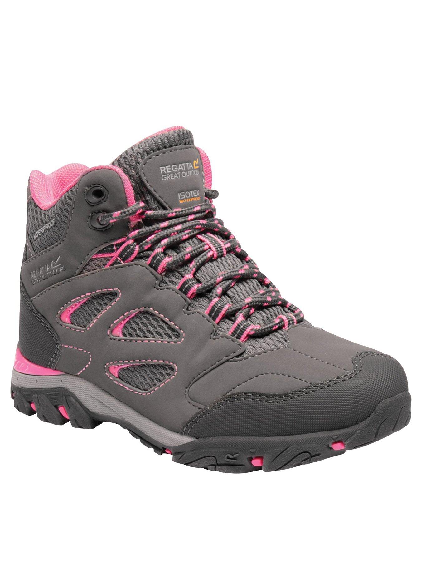 Kids Holcombe IEP Mid Junior Walking Boots - Grey/Pink