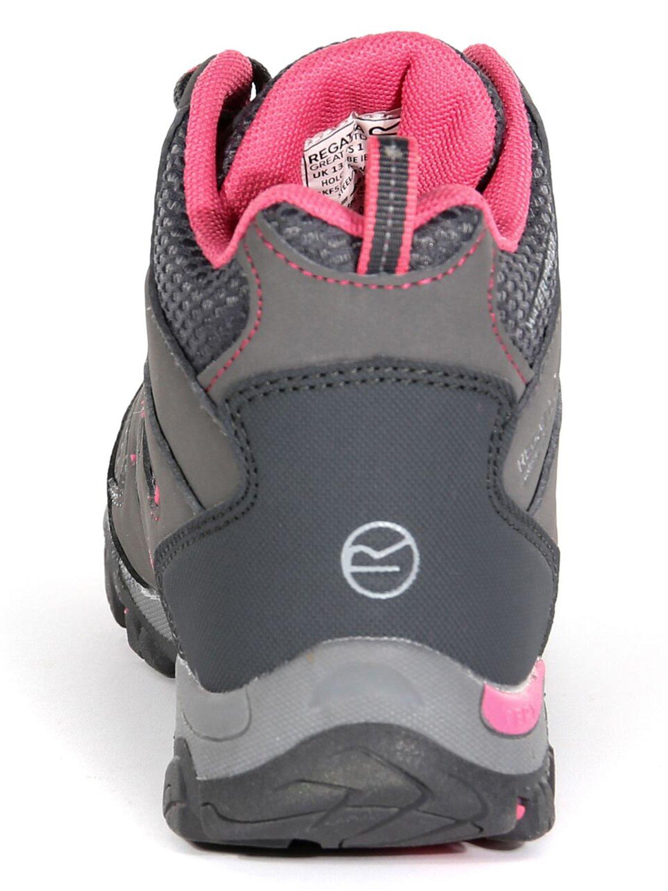 Regatta Junior Holcombe Waterproof Mid-Cut Walking Boot Grey