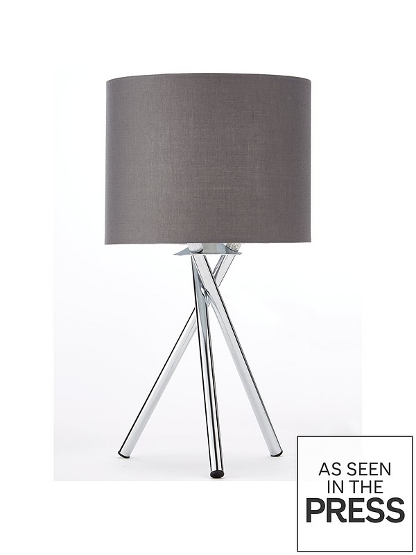 Tripod Bedside Table Lamp Very Co Uk, Grey Tripod Floor And Table Lamp Set