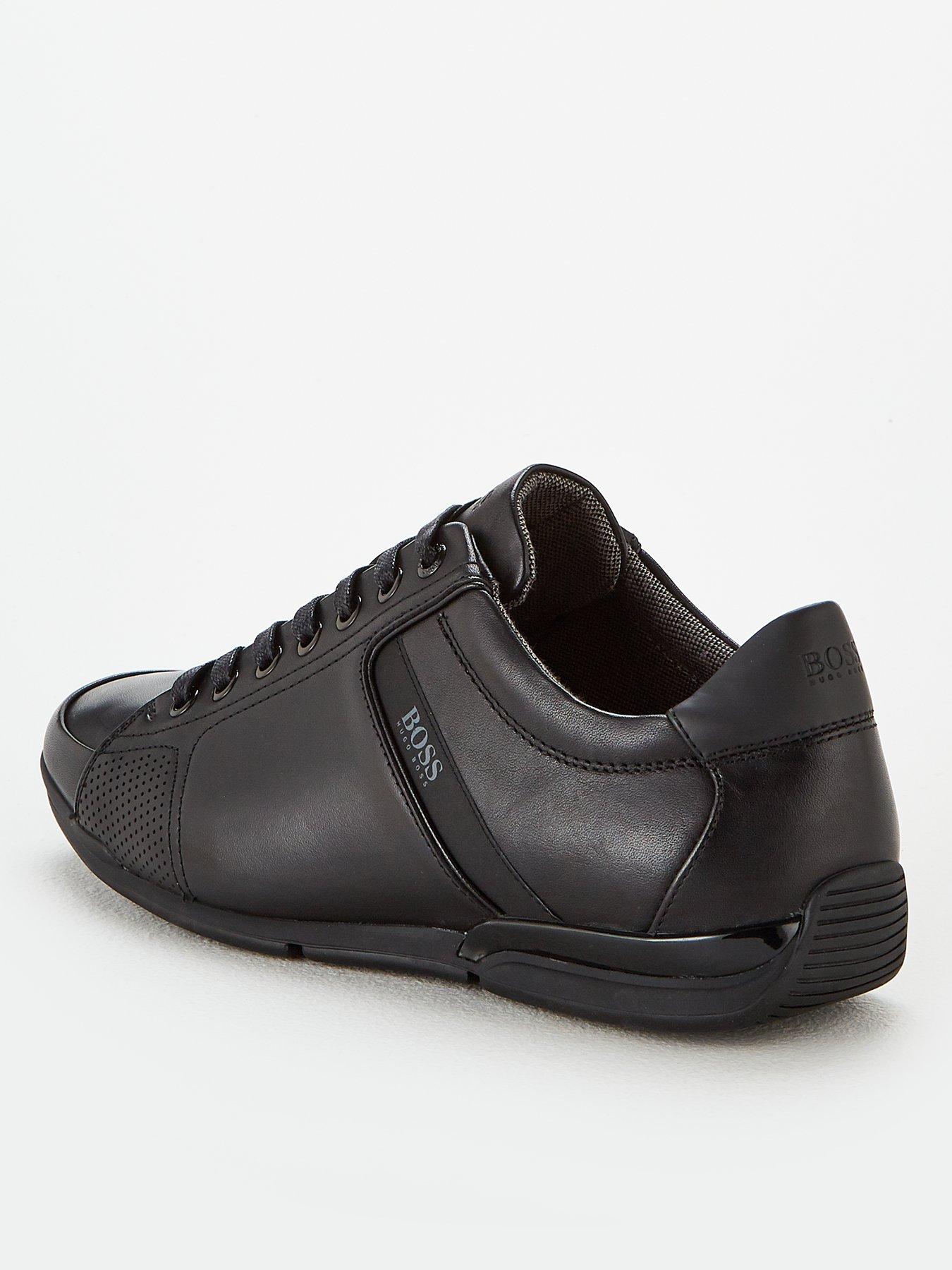 boss athleisure saturn leather trainers