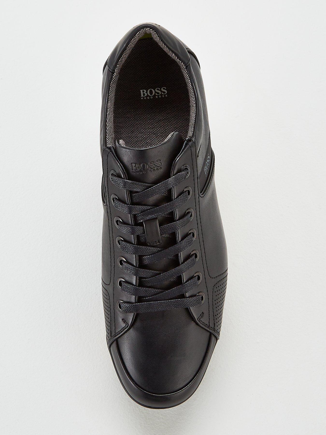 boss athleisure saturn leather trainers