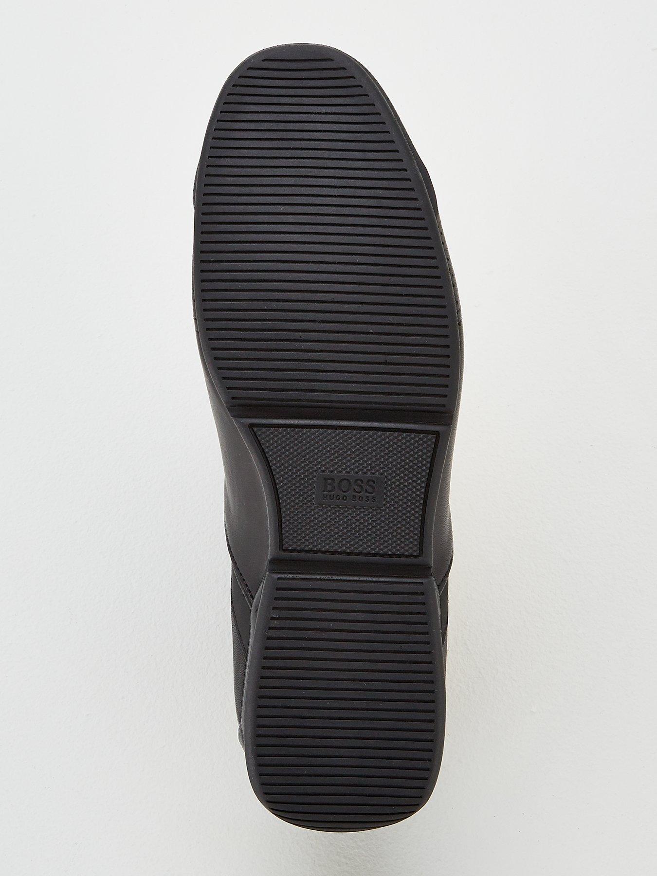 boss athleisure saturn leather trainers