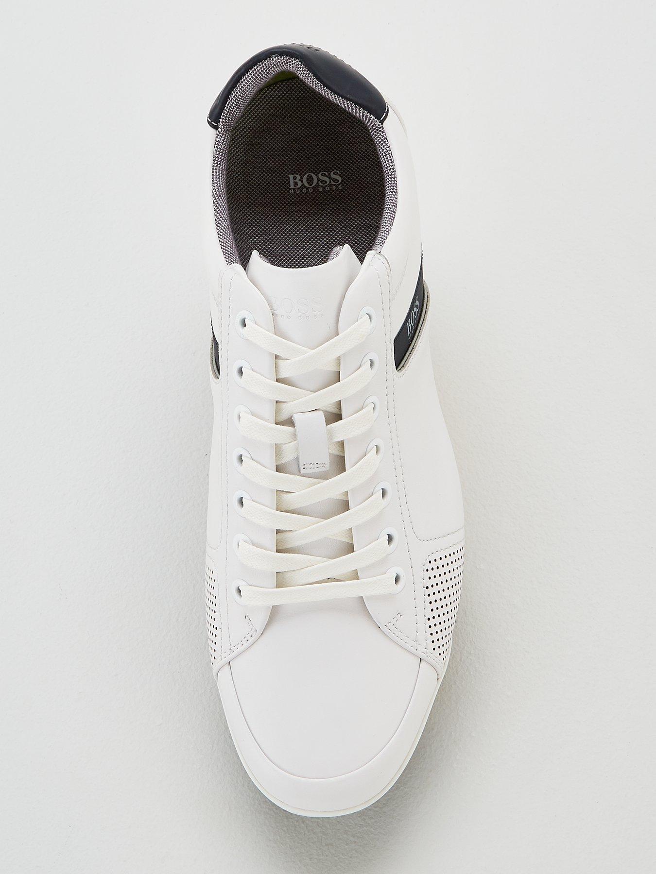 boss athleisure saturn leather trainers