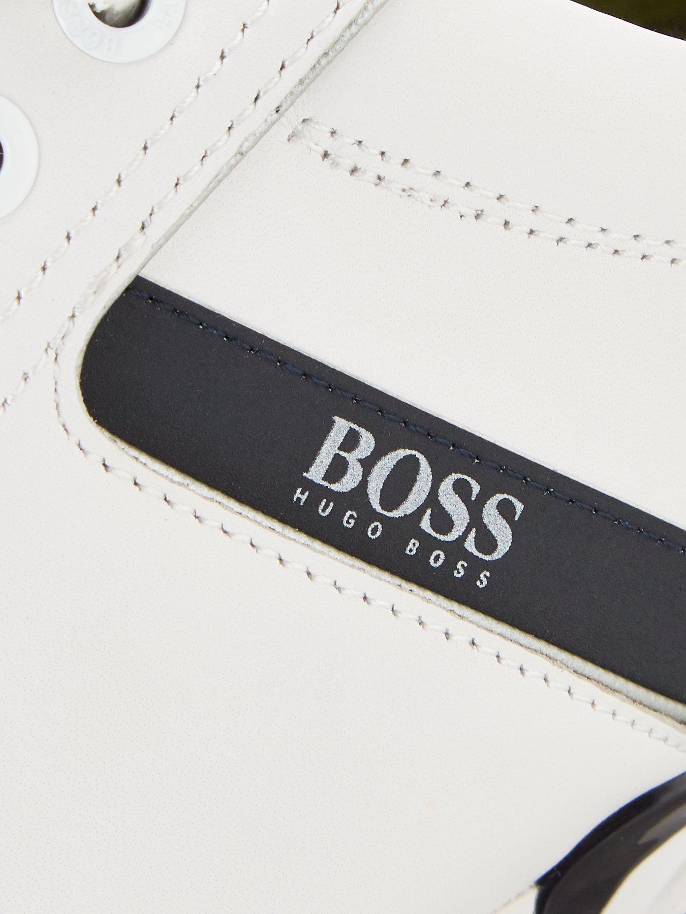 boss athleisure saturn leather trainers