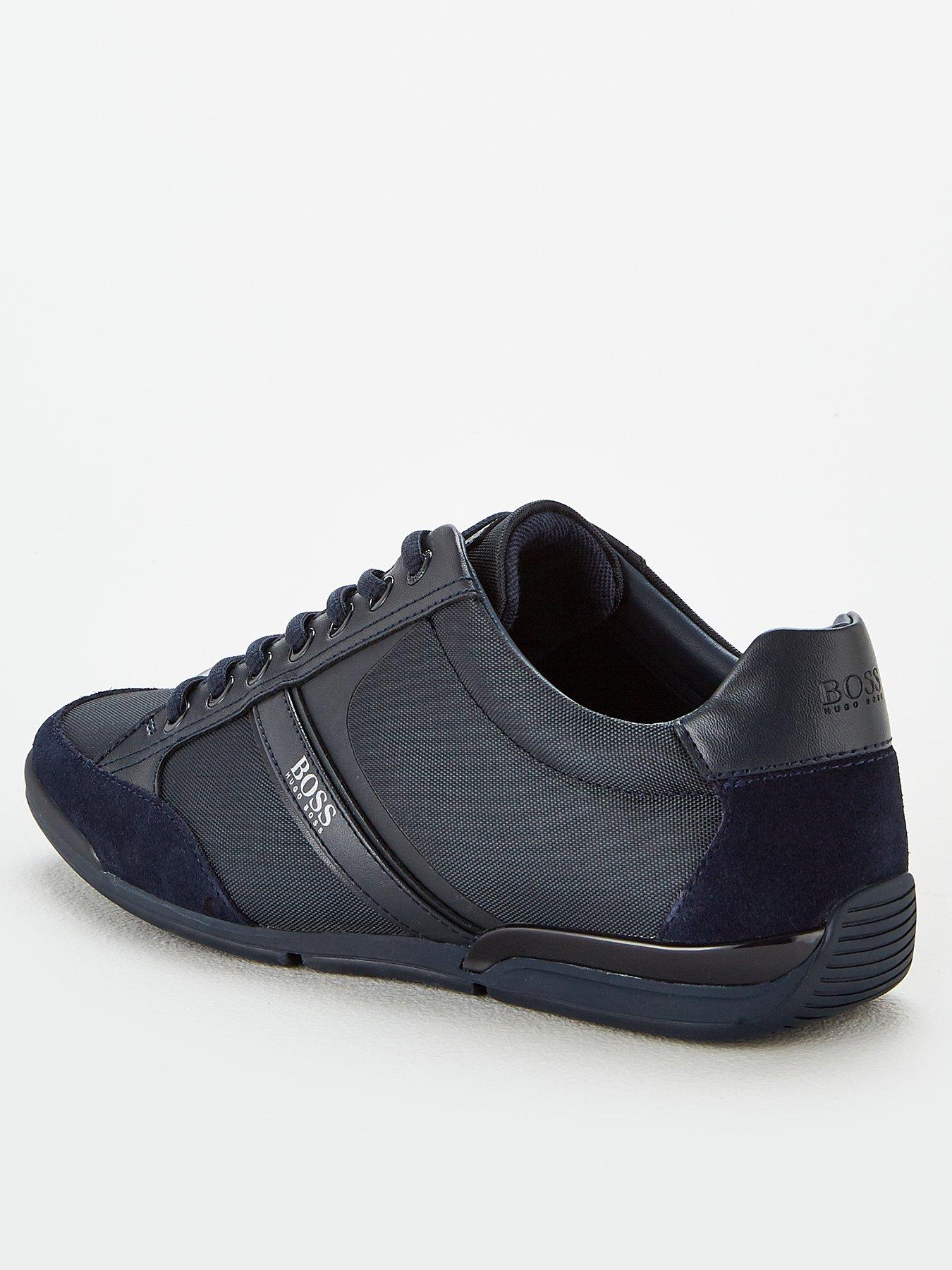 boss athleisure saturn leather trainers 