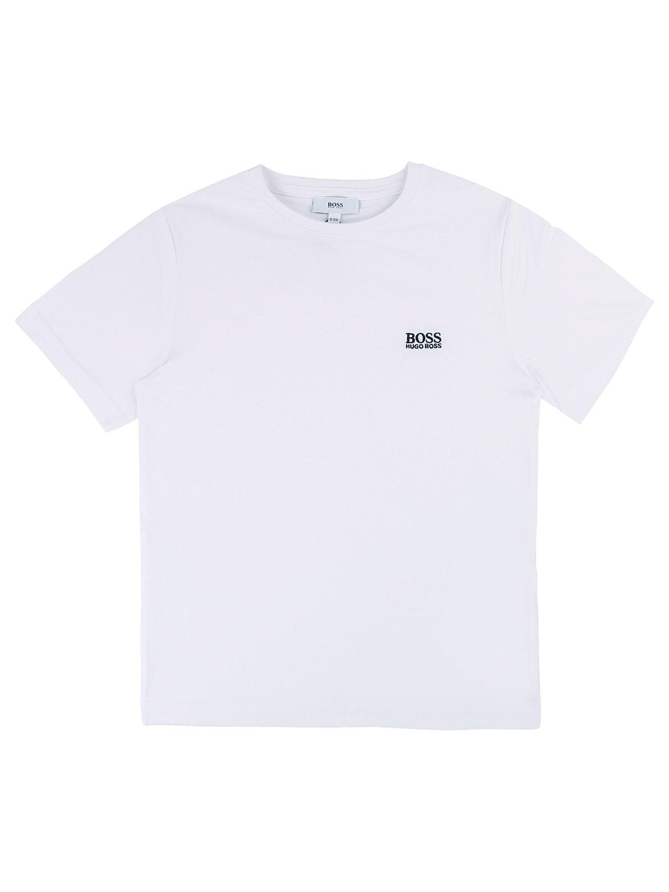 BOSS Boys Classic Short Sleeve T-Shirt - White | very.co.uk