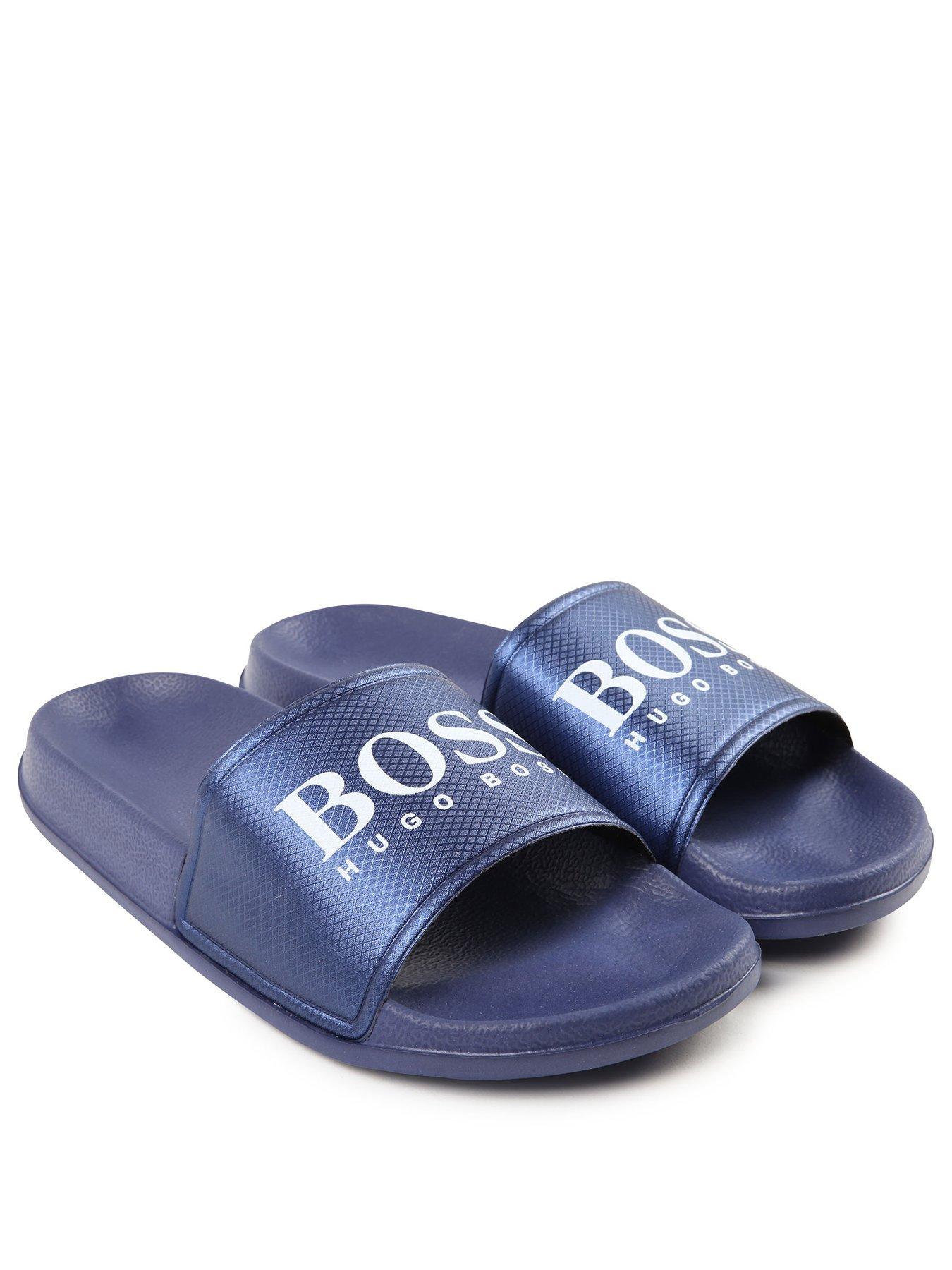 boys hugo boss sliders