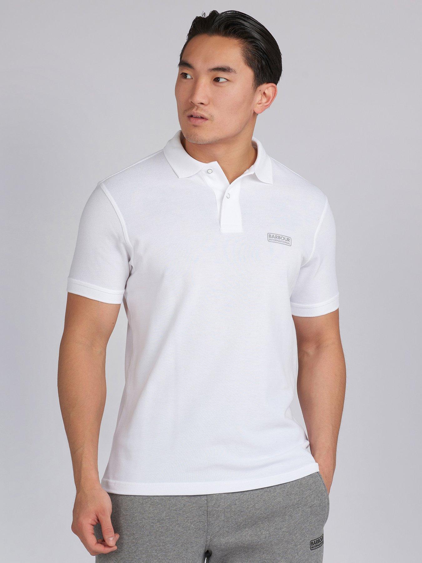 Barbour international store mens white